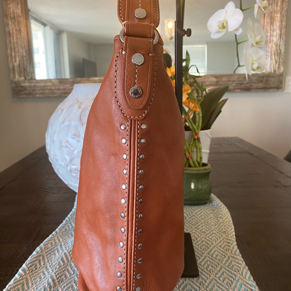 Michael Kors Bag (Burnt Tan) w/ Silver Hardware. - Picture 7 of 10
